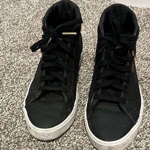 Adidas Black Sneakers with White Accents